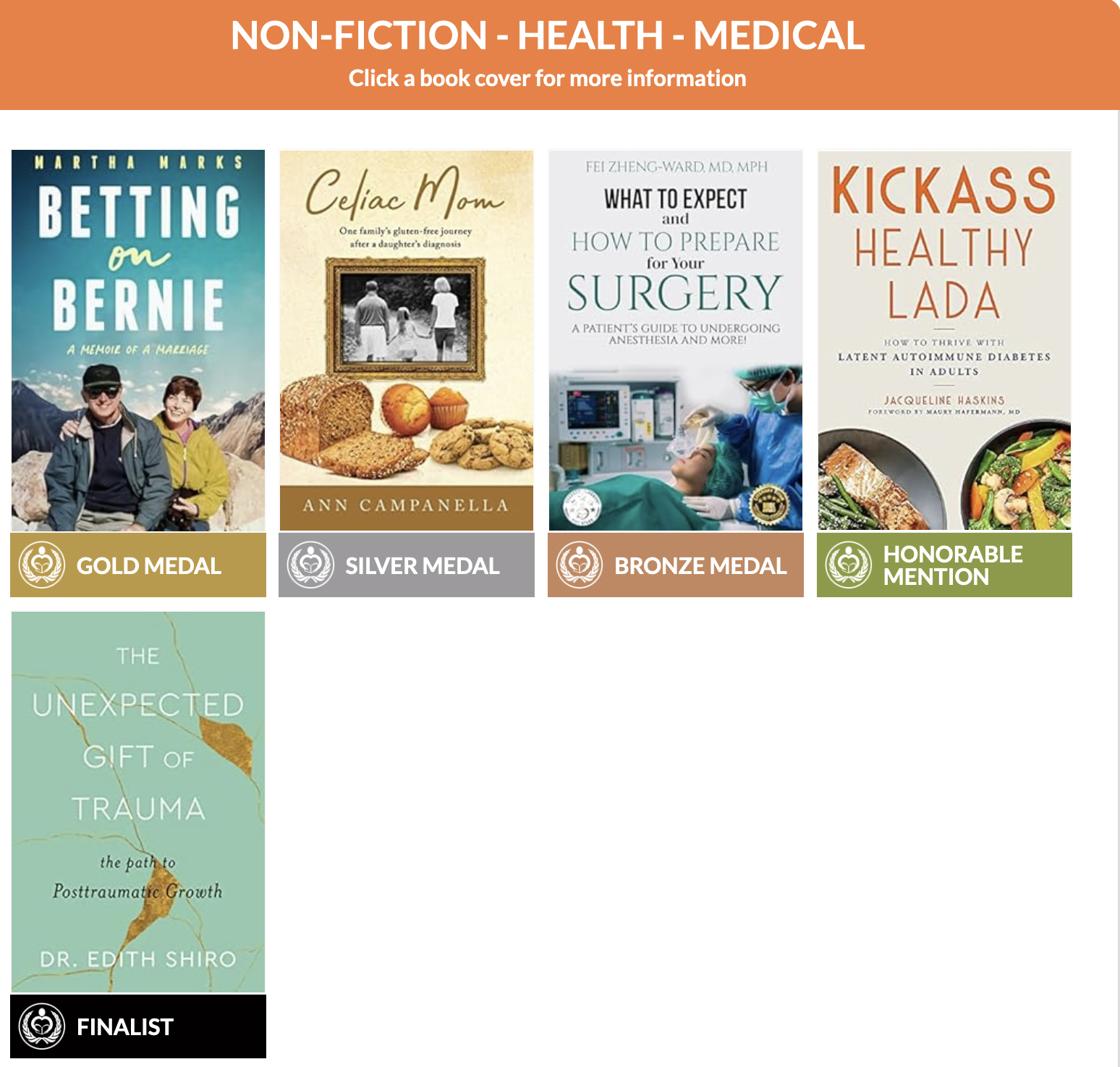 Gold Medal award for Martha Marks' memoir BETTING ON BERNIE